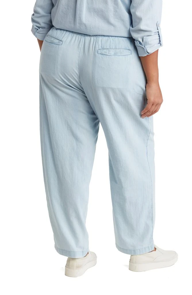 Caslon<sup>®</sup> Chambray Straight Leg Pants 2