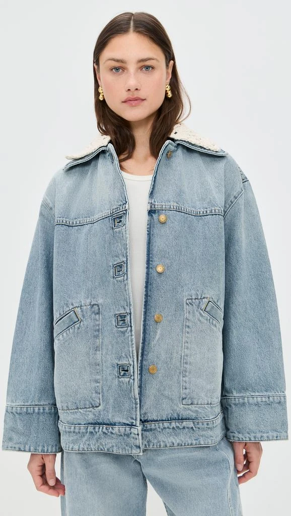 B Sides Stadium Jacket with Crochet Collar 1