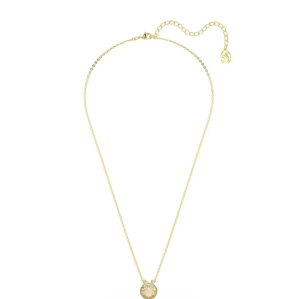 Swarovski Bella v pendant round cut gold tone gold-tone plated 9