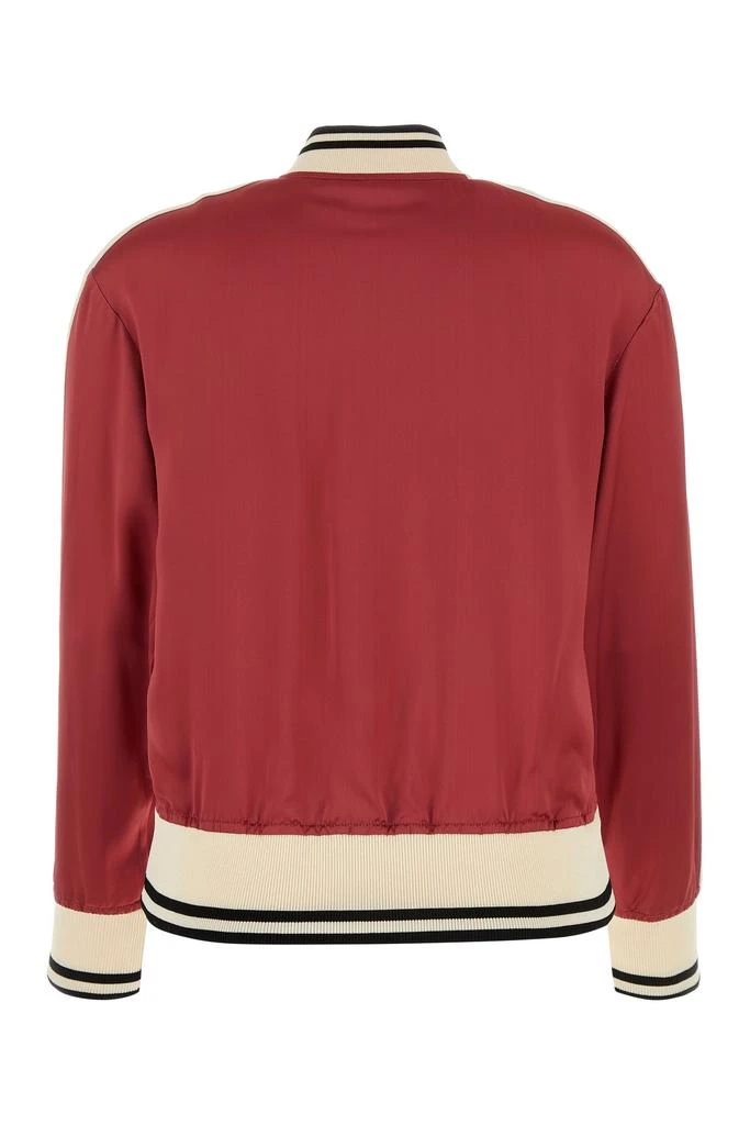 Palm Angels Tiziano red viscose bomber jacket 2
