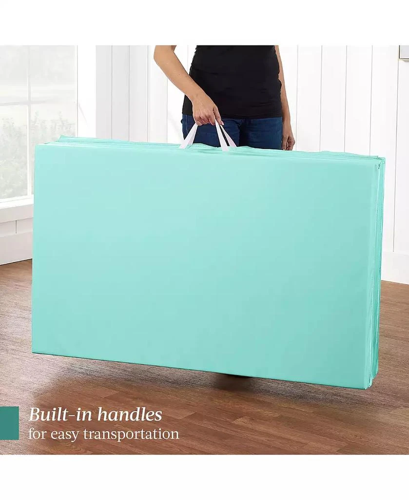 Best Choice Products 10ftx4ftx2in Folding Gym Mat 4-Panel w/ Carrying Handles 
Folding Balance Beam 6