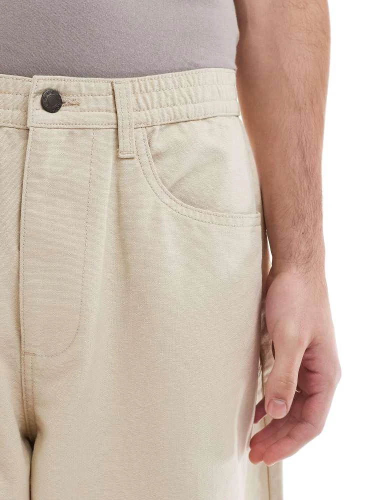 ASOS ASOS DESIGN baggy trousers with workwear patch in stone 4