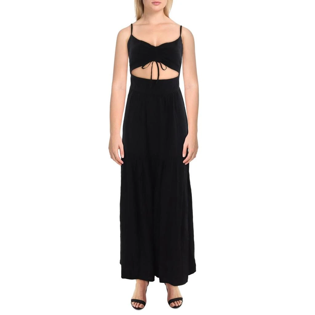 L*Space Zuri Womens Cut-Out Halter Maxi Dress 1