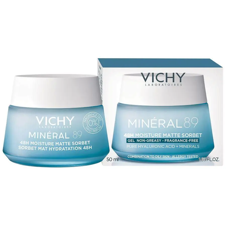 Vichy Mineral 89 48H Moisture Matte Sorbet 1