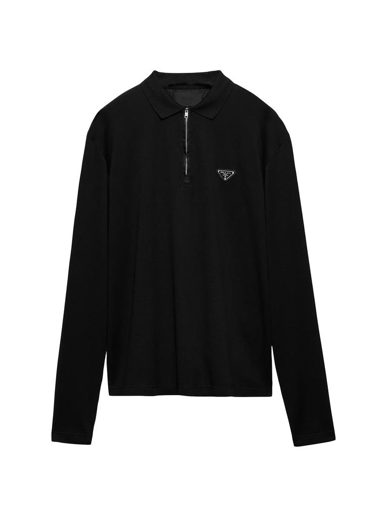 トップス archive PRADA KNIT POLO SHIRT BLACK Prada Superfine Wool Polo Shirt | Saks Fifth Avenue
