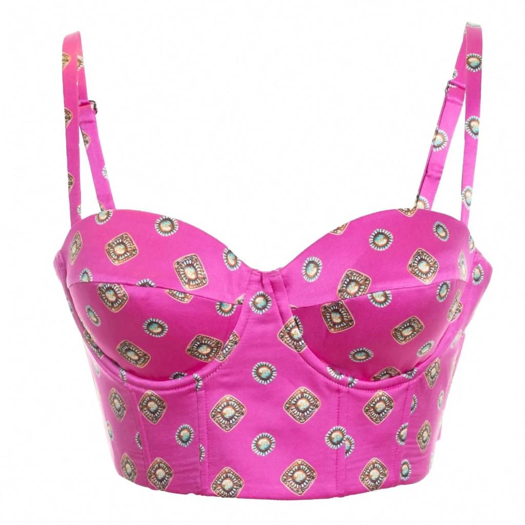 L
Agence Women
s Sonya Bralette In Fuschia Turquoise