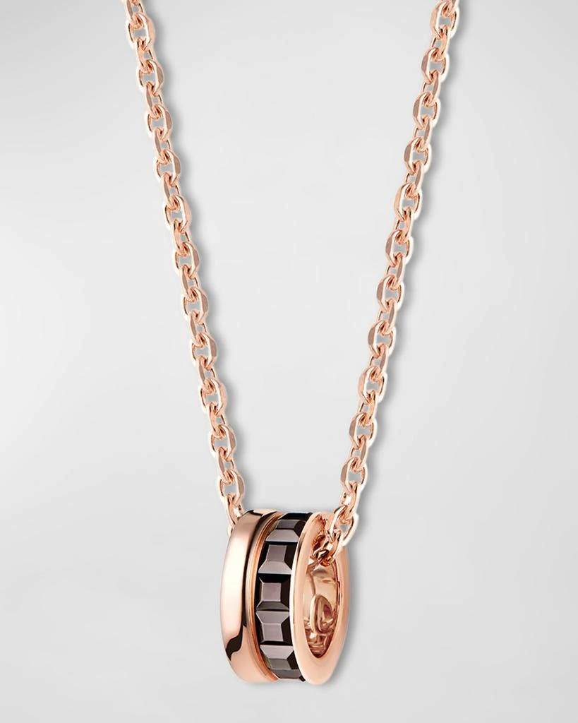 Boucheron Quatre 18K Rose Gold & Brown PVD Mini Pendant Necklace 1