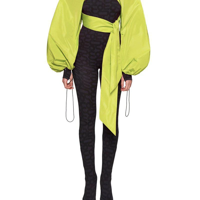 Monosuit Lime Green Bolero Sleeves Bolero Jacket ONE SIZE ONLY 1