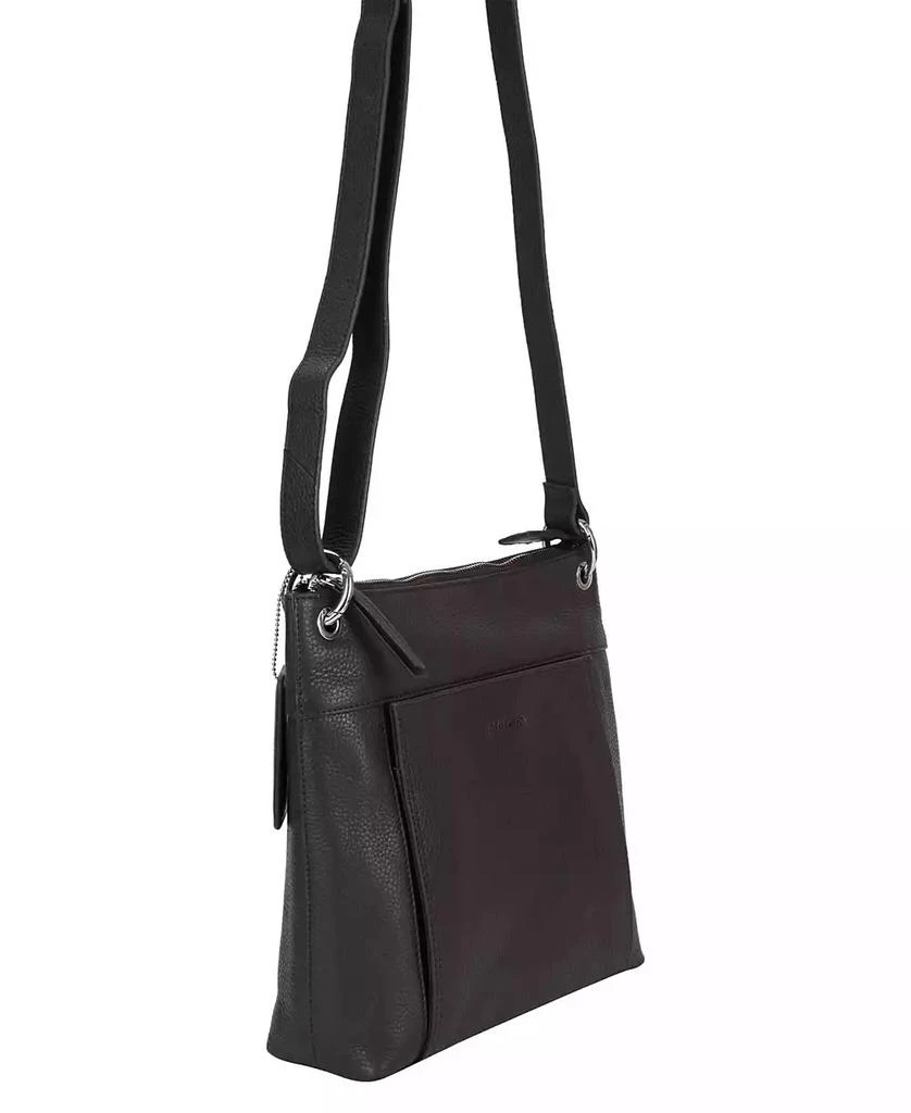 Mancini Leather Goods Pebble Trish Leather Crossbody Handbag with Organizer 11