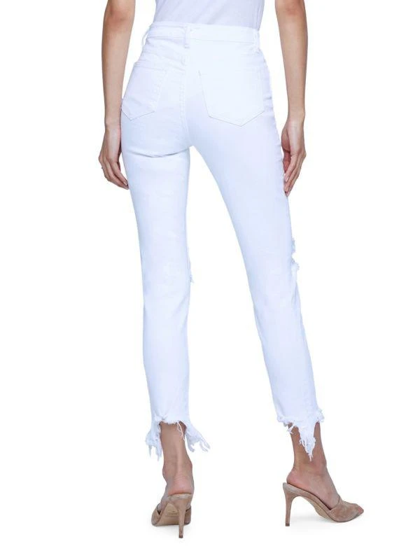 L'Agence High Line High Rise Distressed Stretch Skinny Jeans 2