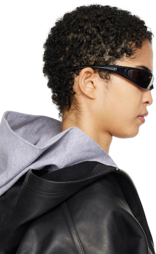 Balenciaga SSENSE Exclusive Black Avant Premier Thin Sunglasses 5