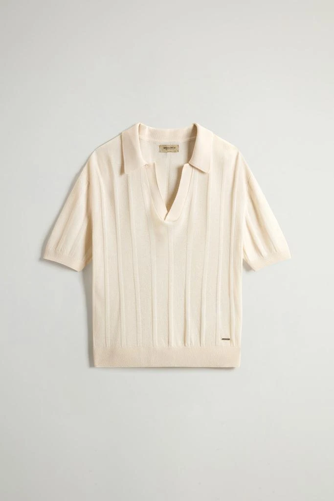 Woolrich Knit Polo Shirt - Women - White 5