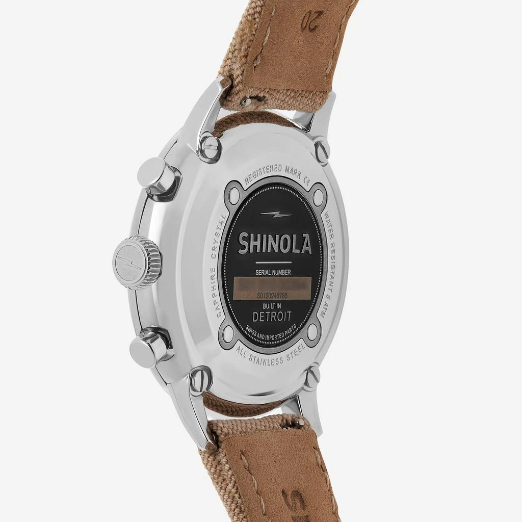 Shinola SHINOLA Detroit Men's The Traveler S0120245785 2 Eye Chronograph Watch 3