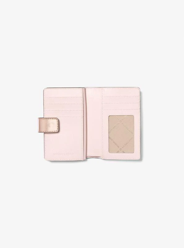 Michael Kors Jet Set Medium Metallic Logo Wallet 2