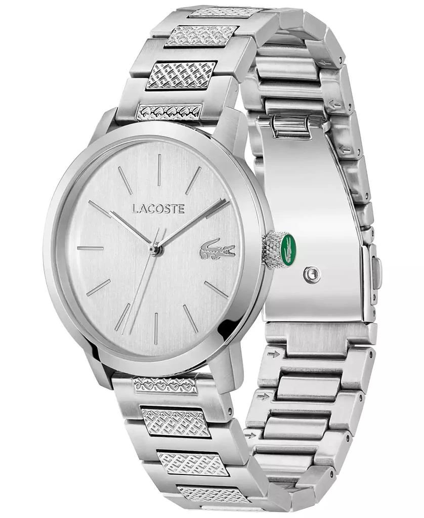 Lacoste Men's Metropole Silver Tone Stainless Steel Bracelet Watch 3