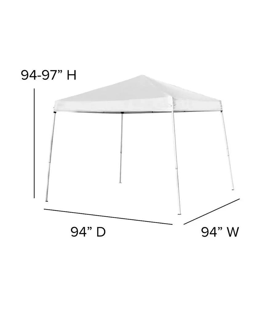 EMMA+OLIVER Outdoor Event/Tailgate Set With Pop Up Event Canopy With Carry Bag, Bi-Fold Table And 4 Folding Chairs 7