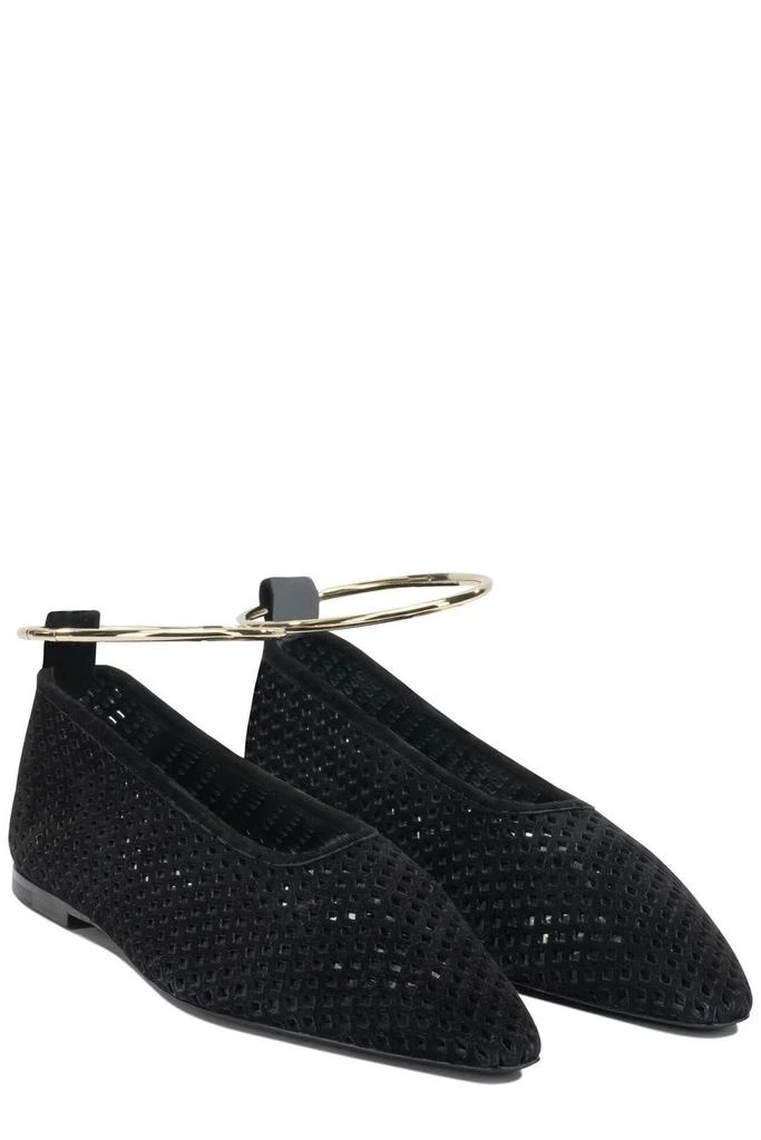 Jil Sander Jil Sander Pointed Toe Perforated Ballet Flats 3