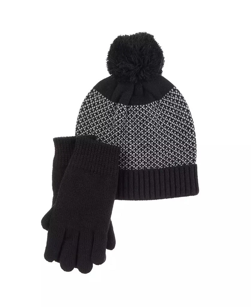 Isotoner Signature Women's Knit Glove and Hat Gift Set 2