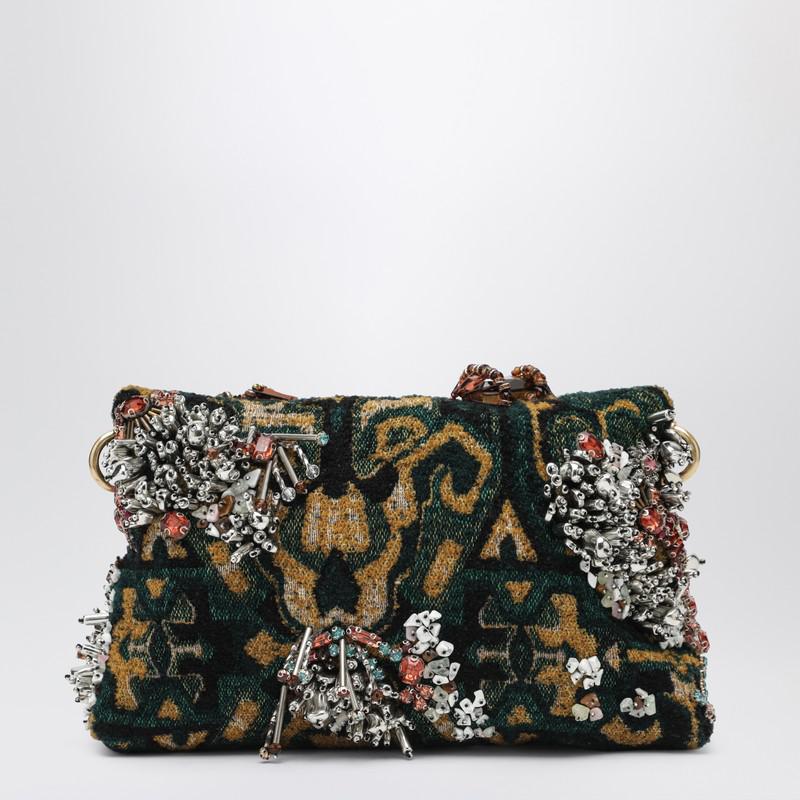 Dries Van Noten Jacquard tapestry-effect clutch - Shoulder Bags