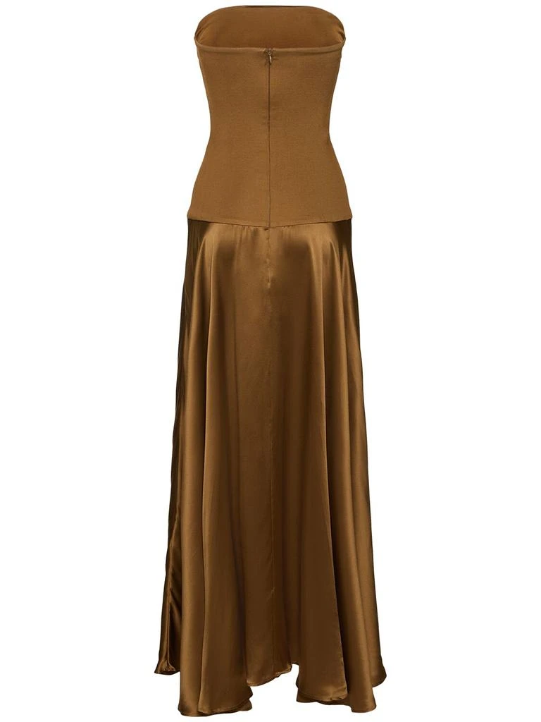 Esse Studios Illi Satin & Jersey Strapless Dress 3