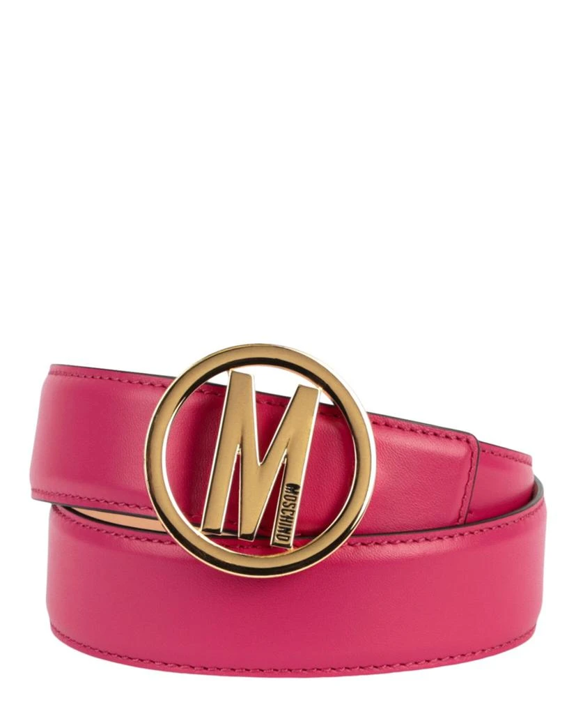 Moschino Circle M Leather Belt 3