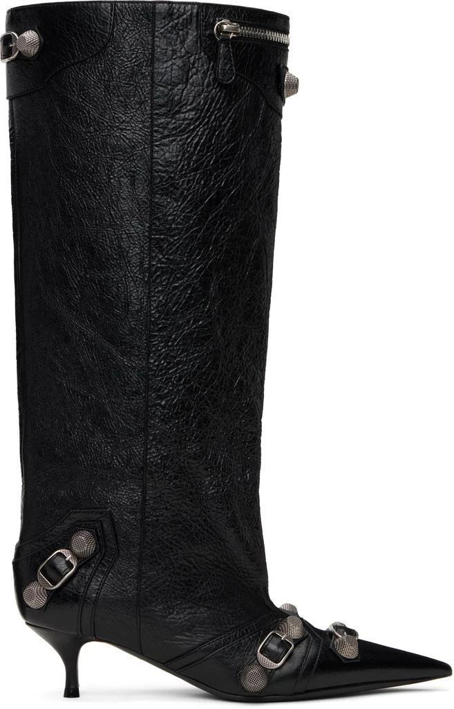 Balenciaga Black Cagole Wide 50mm Boots 1