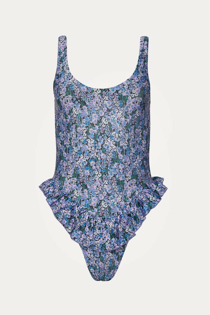 Beach Riot Willow One Piece In Ditsy Lilac