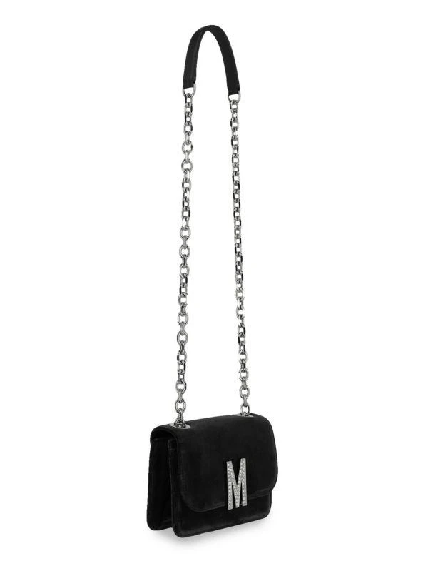 Moschino Logo Velvet Shoulder Bag 6