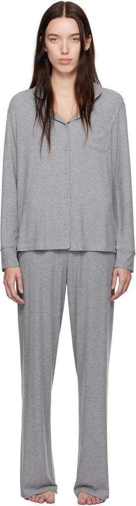 SKIMS Gray Soft Lounge Pyjama Set 1