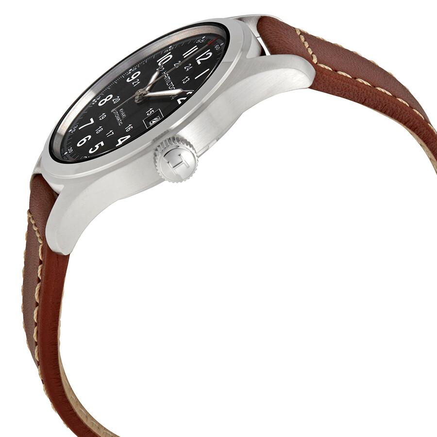 Hamilton Hamilton Khaki Field Automatic Black Dial Men
s Watch H70555533