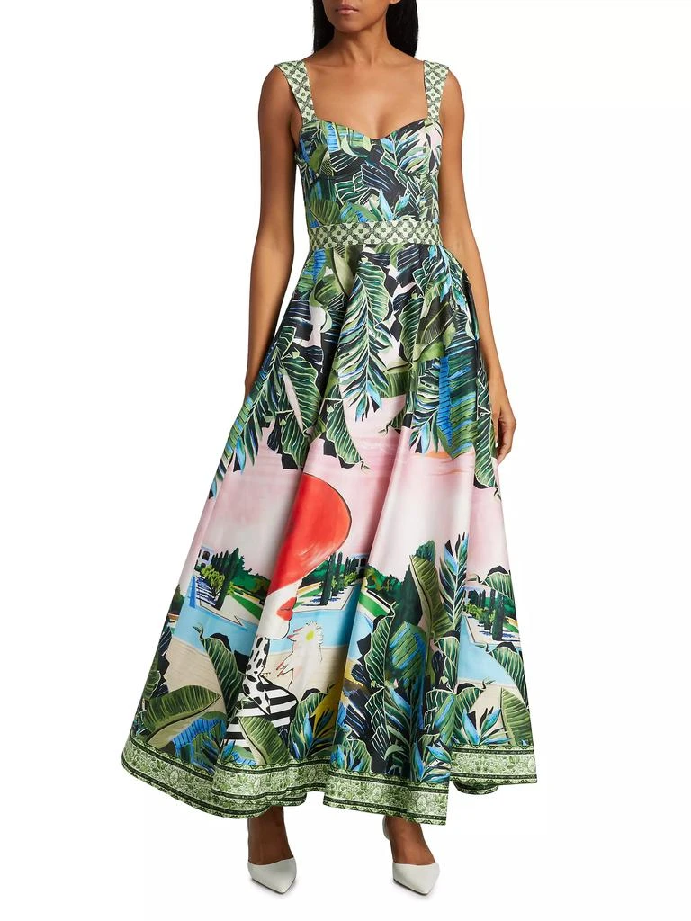 Alice + Olivia Fia Structured Fit-And-Flare Dress 2