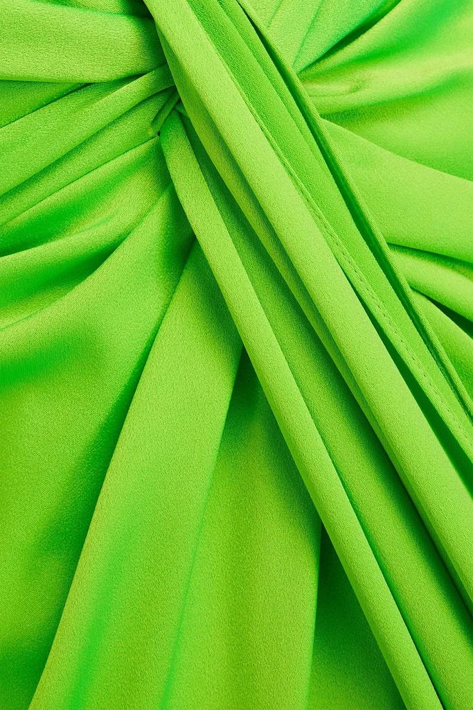 Alex Perry Draped neon satin-crepe gown 4