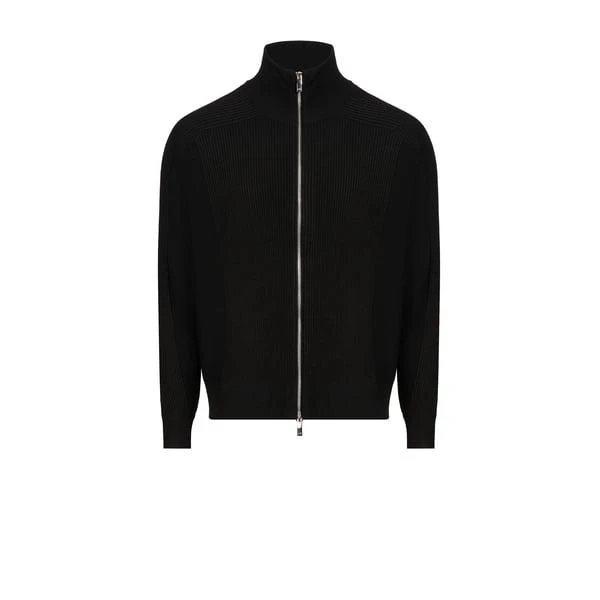 Armani Exchange Ribbed zip-up vest 1