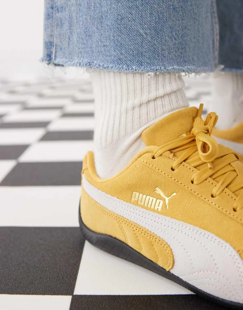 Puma Puma Speedcat OG trainers in yellow and white 4