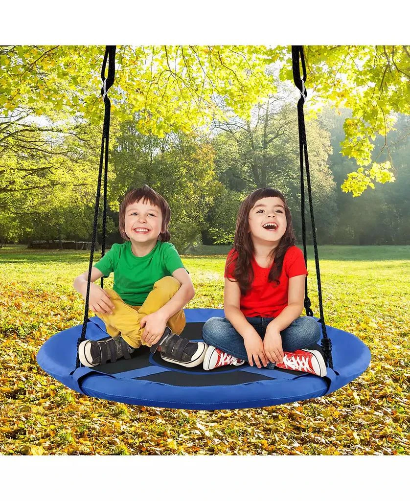 SKONYON Kids 2-in-1 40 Inch Hanging Chair Detachable Swing Tent 4