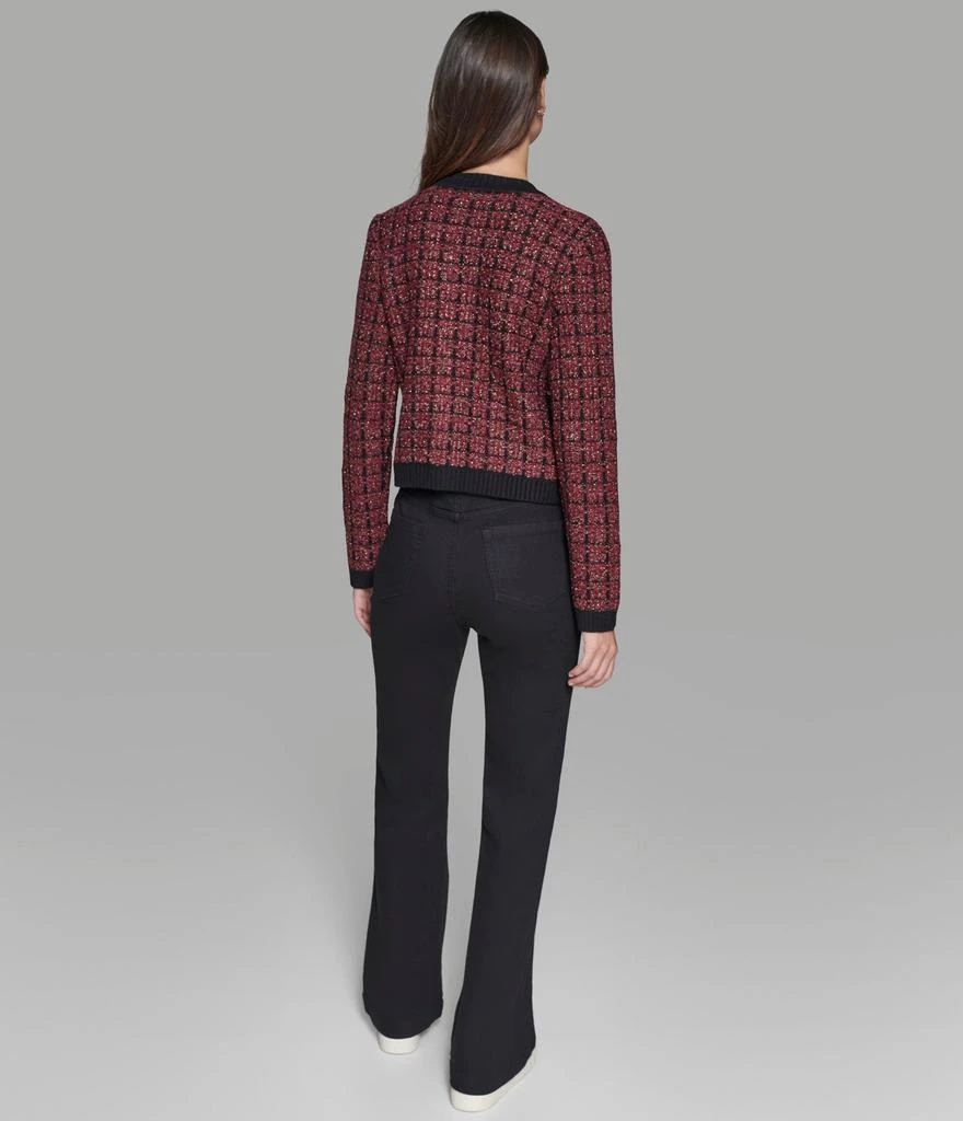 Karl Lagerfeld Paris TWEED CROPPED CARDIGAN 2