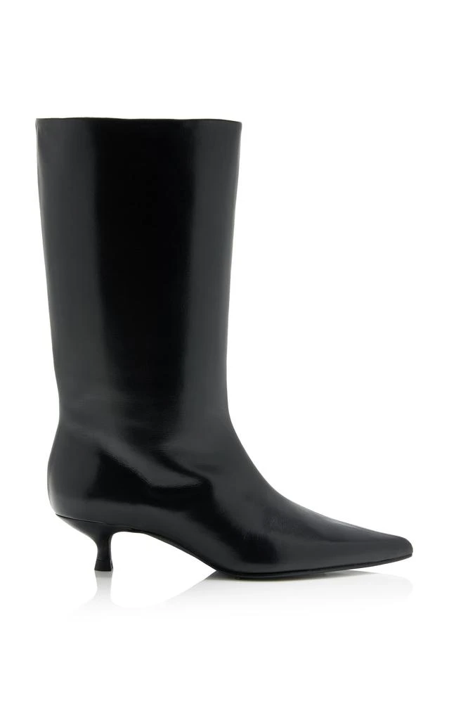 Flattered Flattered - Nour Leather Boots - Black - IT 37 - Moda Operandi 1