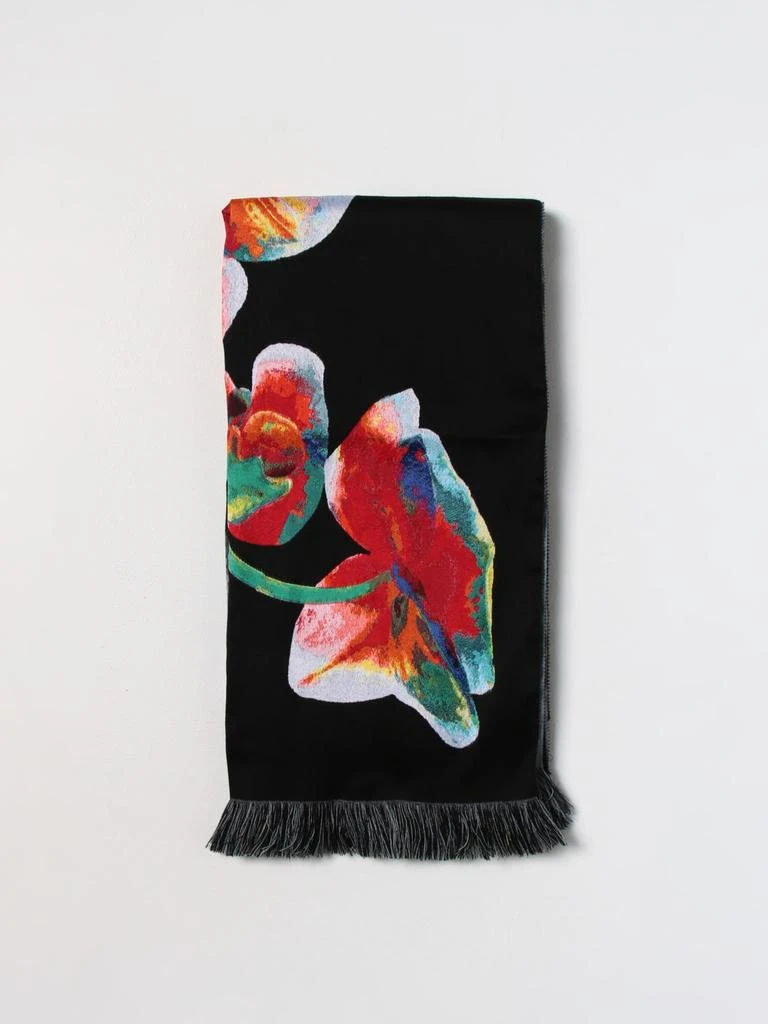 Alexander McQueen McQueen Orchid scarf in inlaid wool 1