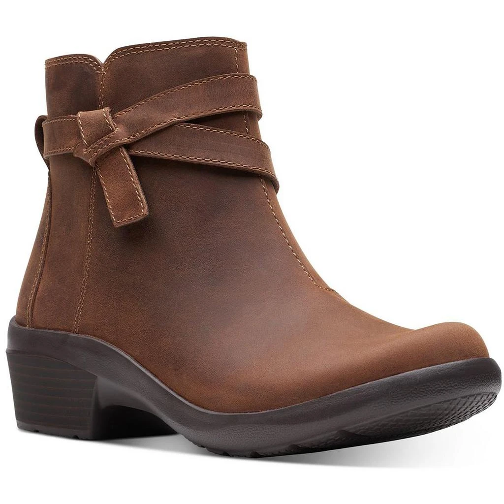 Leather Clarks Ashland Holly Bootie Clarks Ankle Boots Amazon Store - Main Image