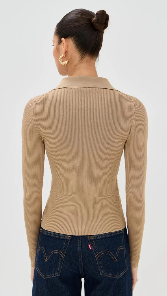 Alice + Olivia Nealie Ribbed Polo 2