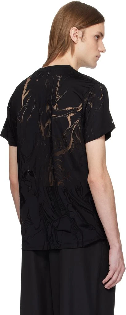 LGN Louis Gabriel Nouchi Black Marbled Jersey T-shirt 3