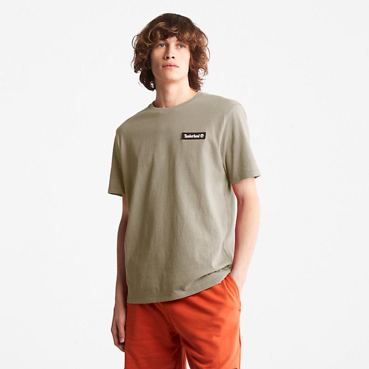 Timberland All Gender Heavyweight Logo T-Shirt in Grey