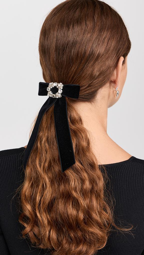 Jennifer Behr Kinley Velvet Bow Barrette