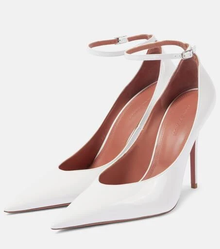 Amina Muaddi Anok 105 patent leather pumps 4