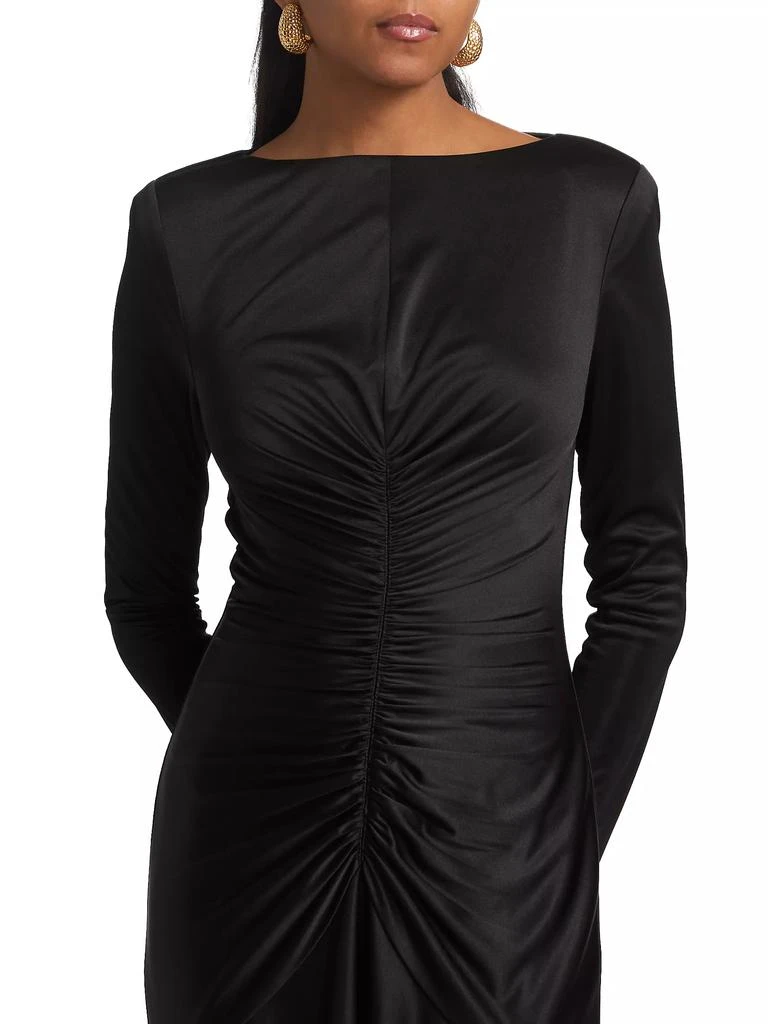 ET OCHS Thea Satin Ruched Gown 6