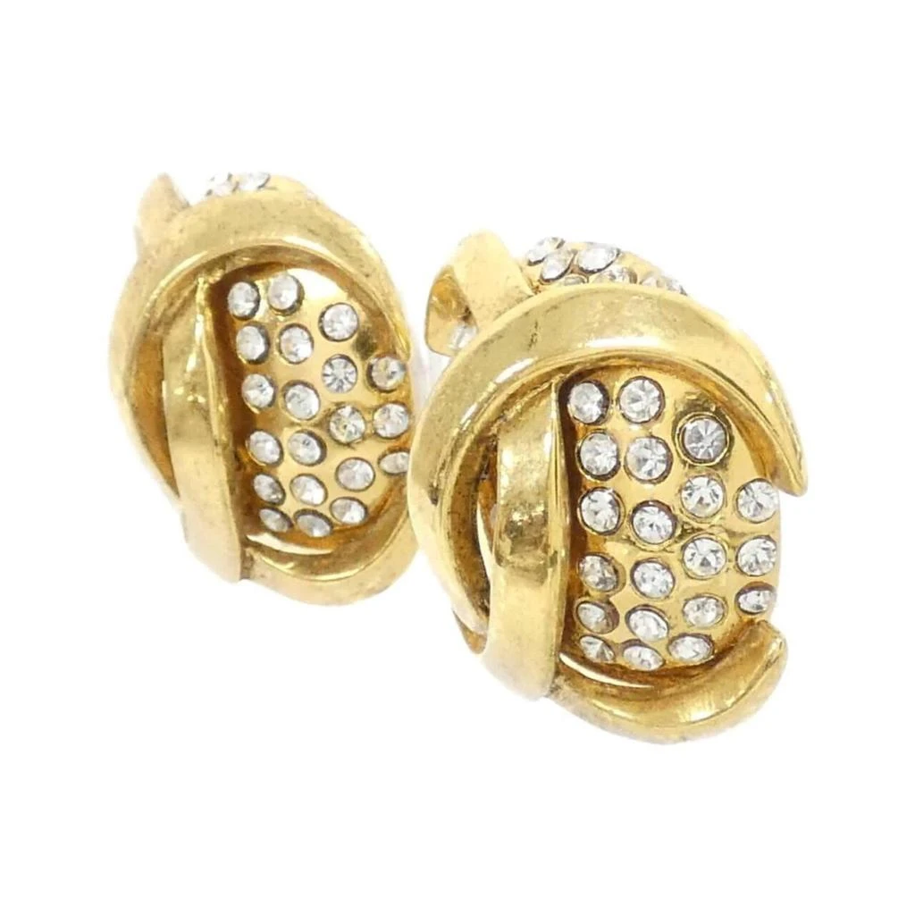 Chanel gold Clear Clip Earrings (Pre-Owned) 2