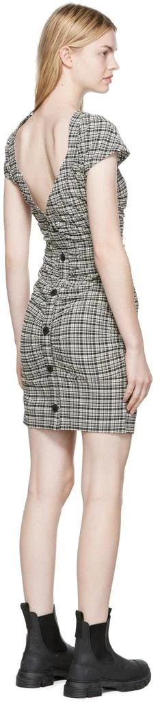 Ganni Black Check Dress 3