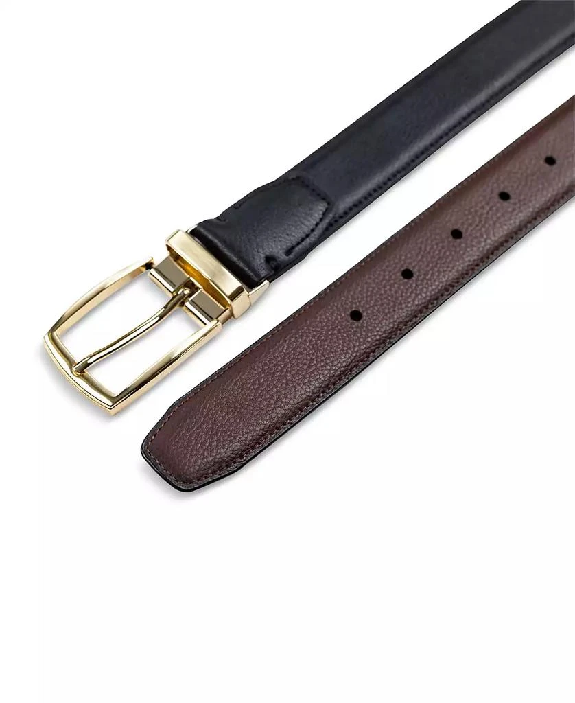 Club Room Men's Reversible Pebble Belt, Created for Macy's 3