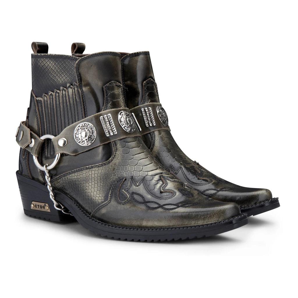 Etor Ankle Cowboy Real Leather Wincklepickers Boots