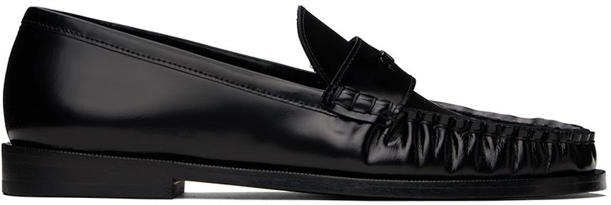 Staud Black Loulou Loafers 1